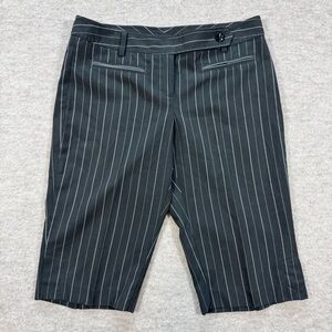 Tracy Evans Black Pinstripe Capris